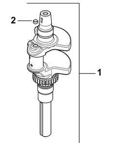 Sv820 Crankshaft Diagram and Parts List for Z-FORCE50 17AF3AGP-17AF3AGP010 Cub Cadet Lawn Tractor